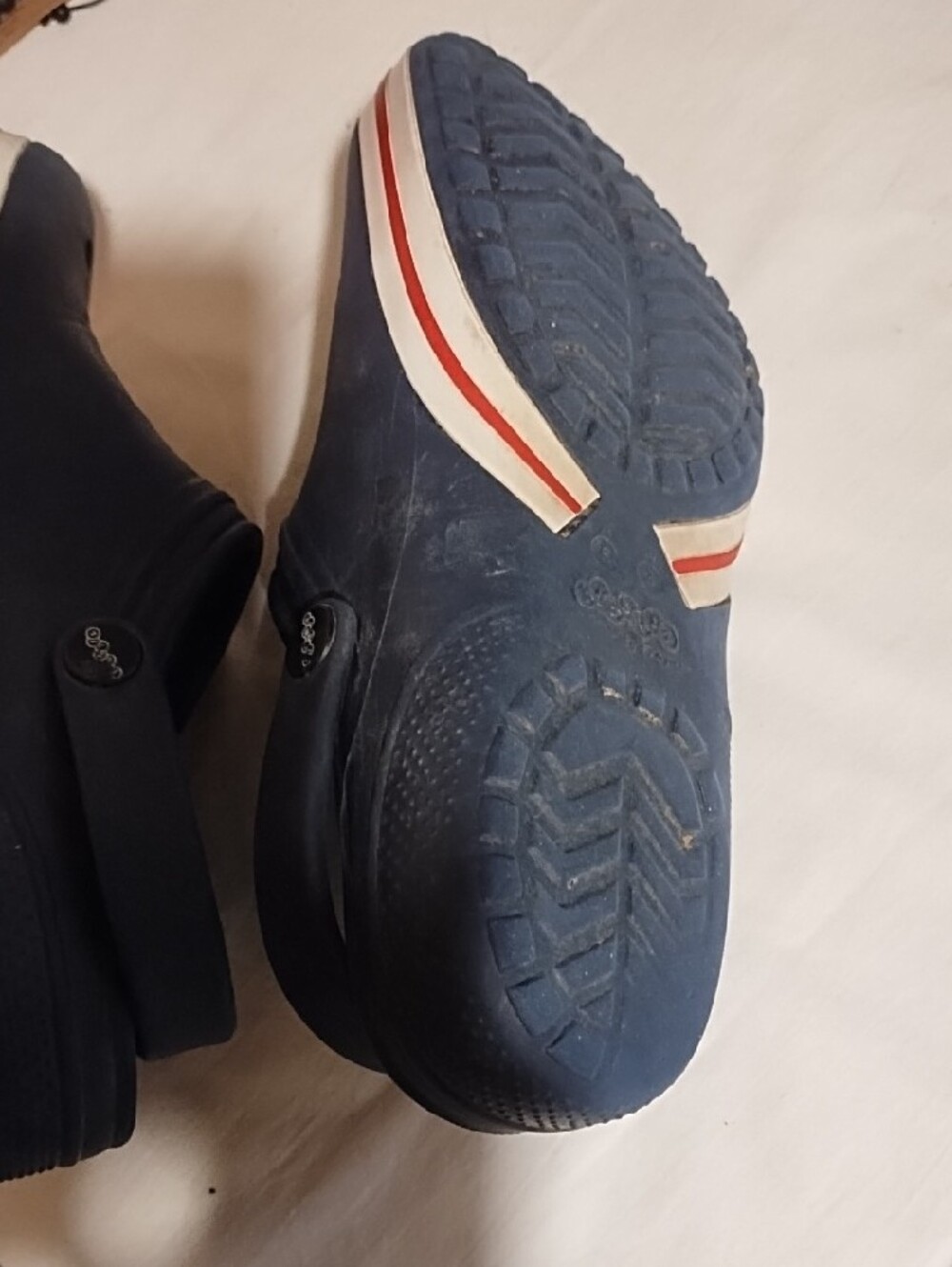 Kids Navy Casual Slip-On Clogs Good Condition Size 8. - Picture 7 of 8